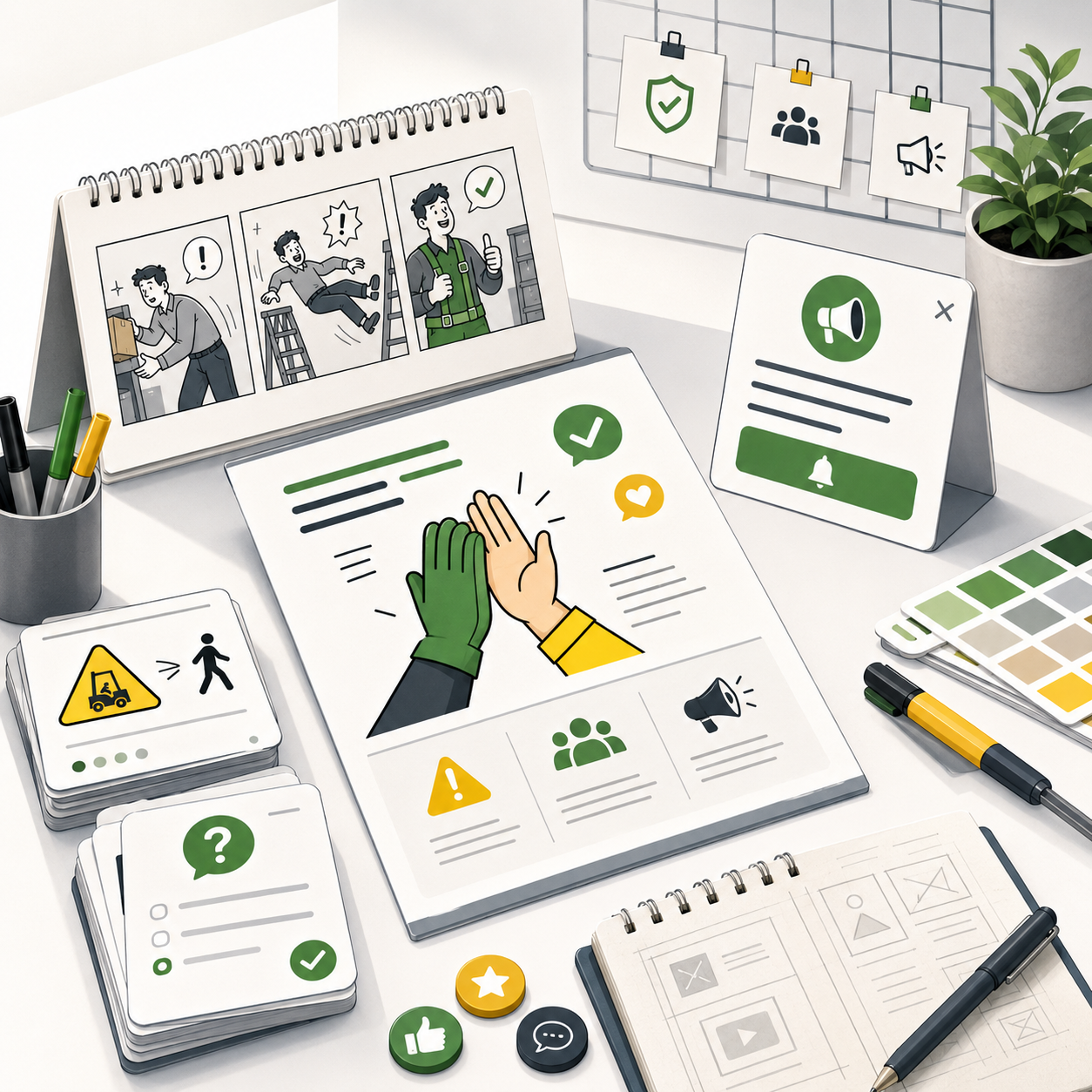 Communication visuelle et sensibilisation QHSE - Facility Mediation